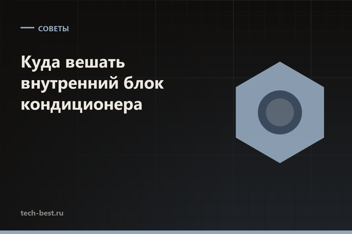 Куда вешать внутренний блок кондиционера в комнате