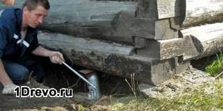 Технология поднятия сруба домкратом